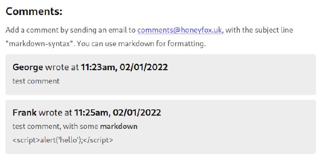 The comments section you should be able to see below :)